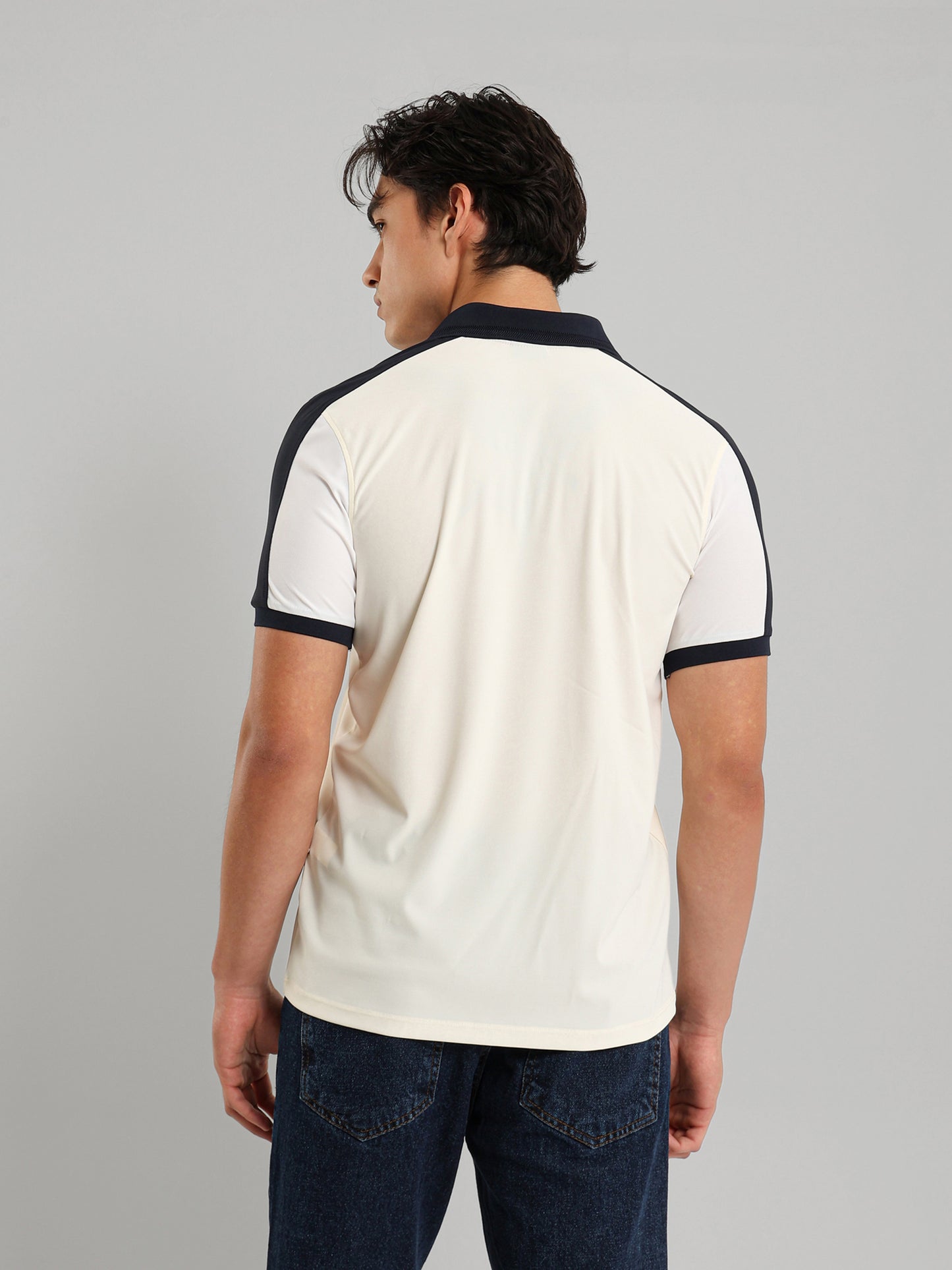 Button Collar Relaxed Fit Polo Shirt