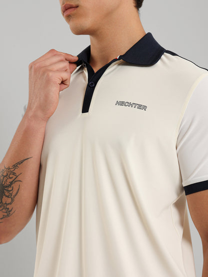 Button Collar Relaxed Fit Polo Shirt