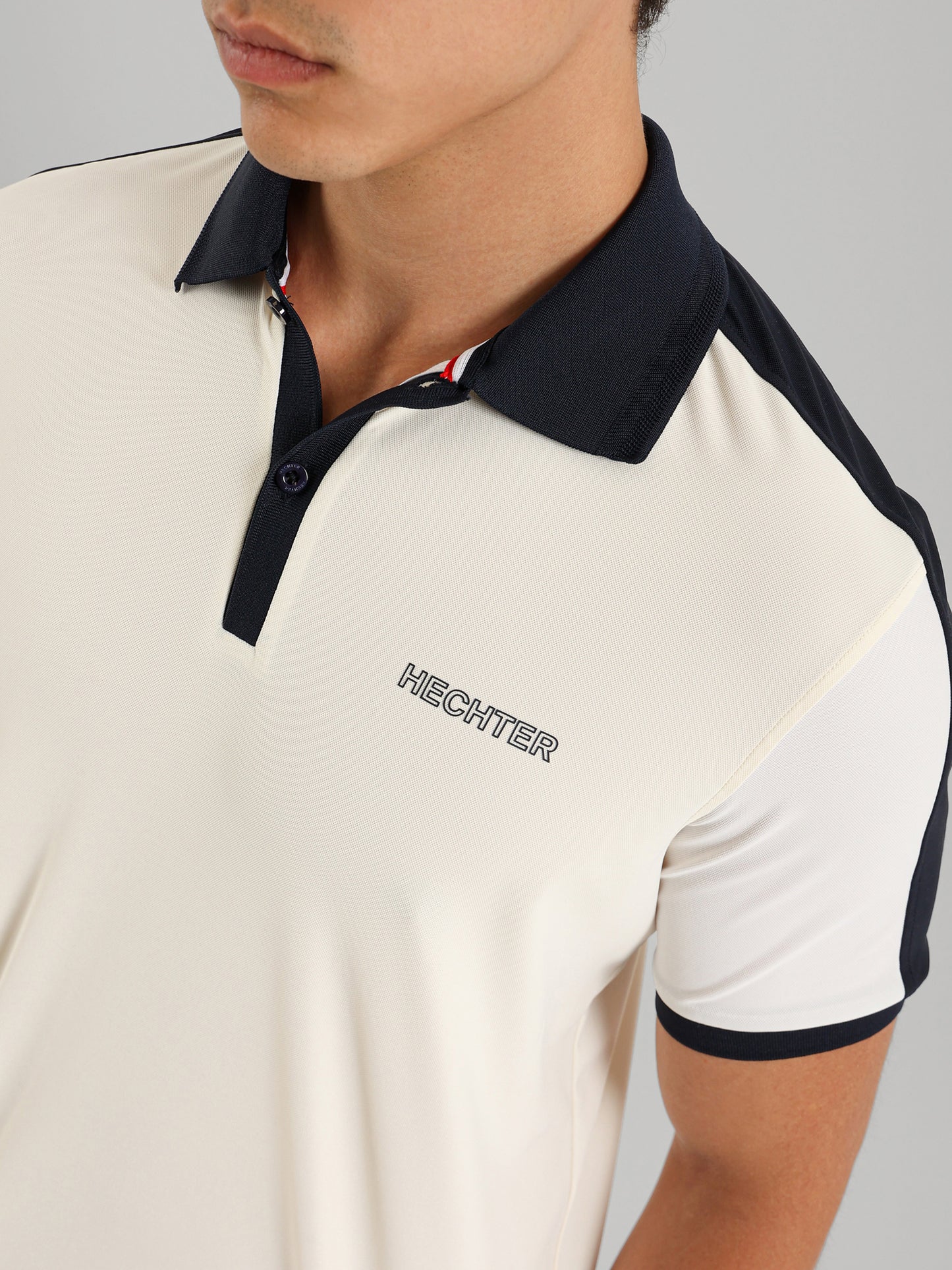 Button Collar Relaxed Fit Polo Shirt