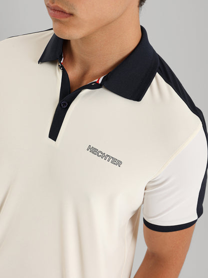 Button Collar Relaxed Fit Polo Shirt