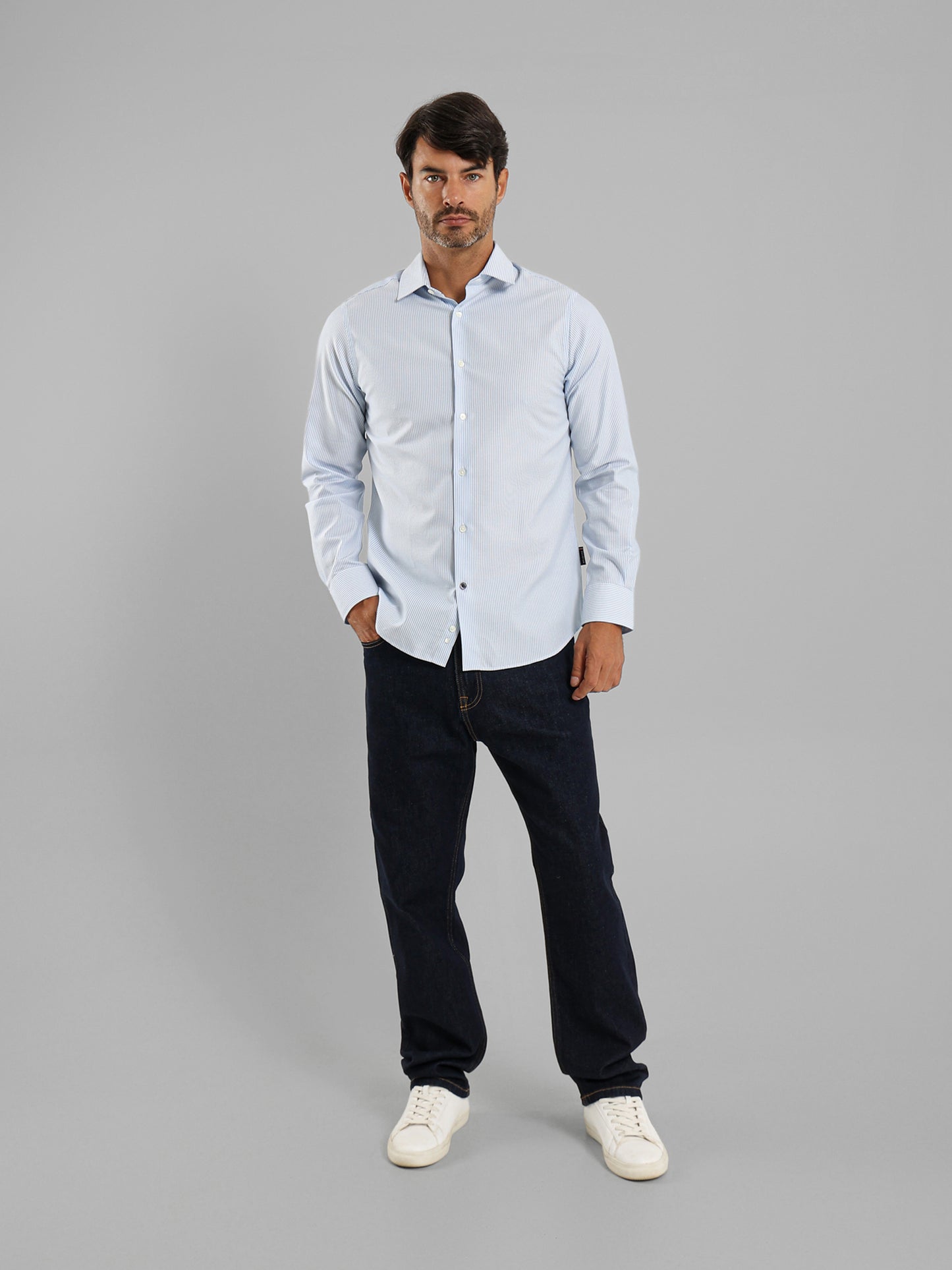 Thin Striped Long Sleeves Shirt