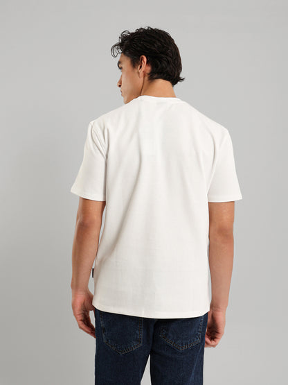 Contrast Pocket Round Neck T-Shirt