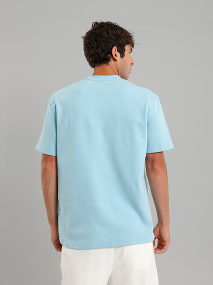Contrast Pocket Round Neck T-Shirt
