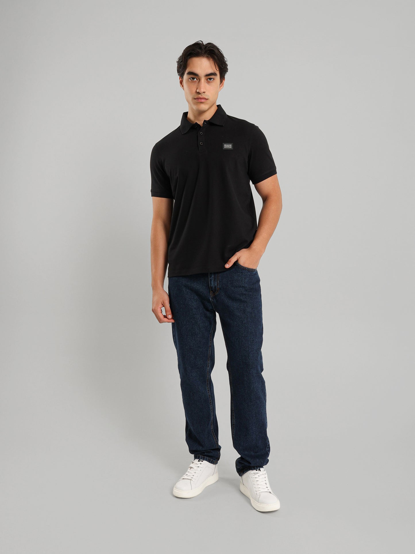 Button Through Placket Polo Shirt