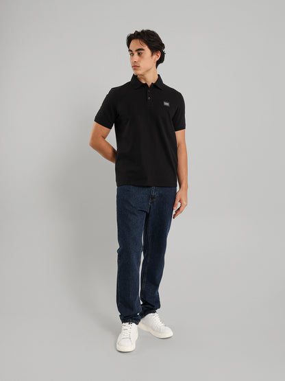 Button Through Placket Polo Shirt