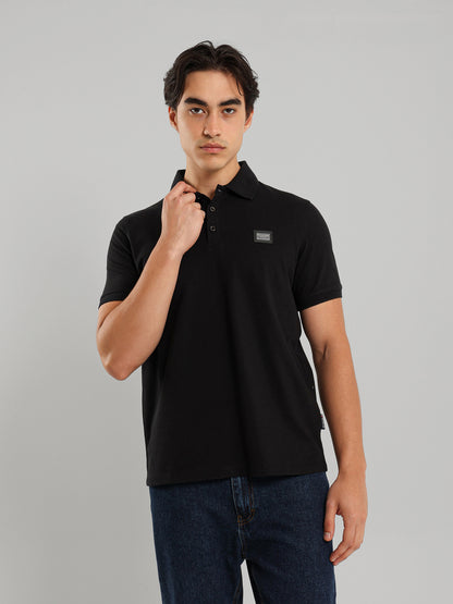 Button Through Placket Polo Shirt
