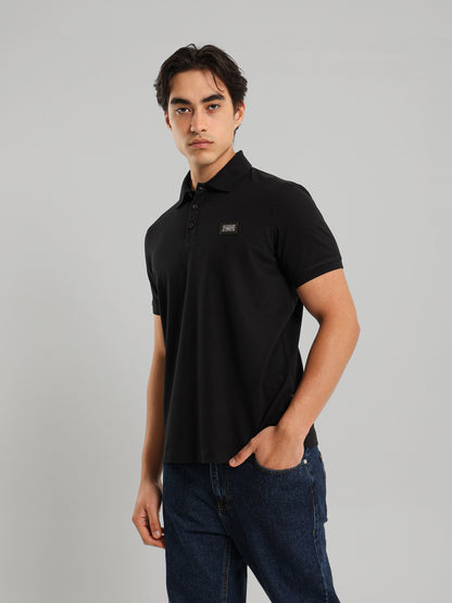 Button Through Placket Polo Shirt