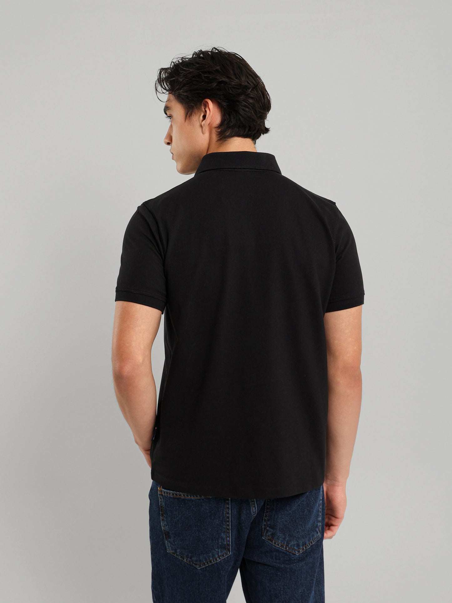 Button Through Placket Polo Shirt