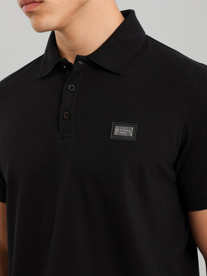 Button Through Placket Polo Shirt