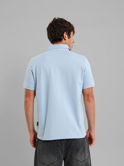 Button Through Placket Polo Shirt