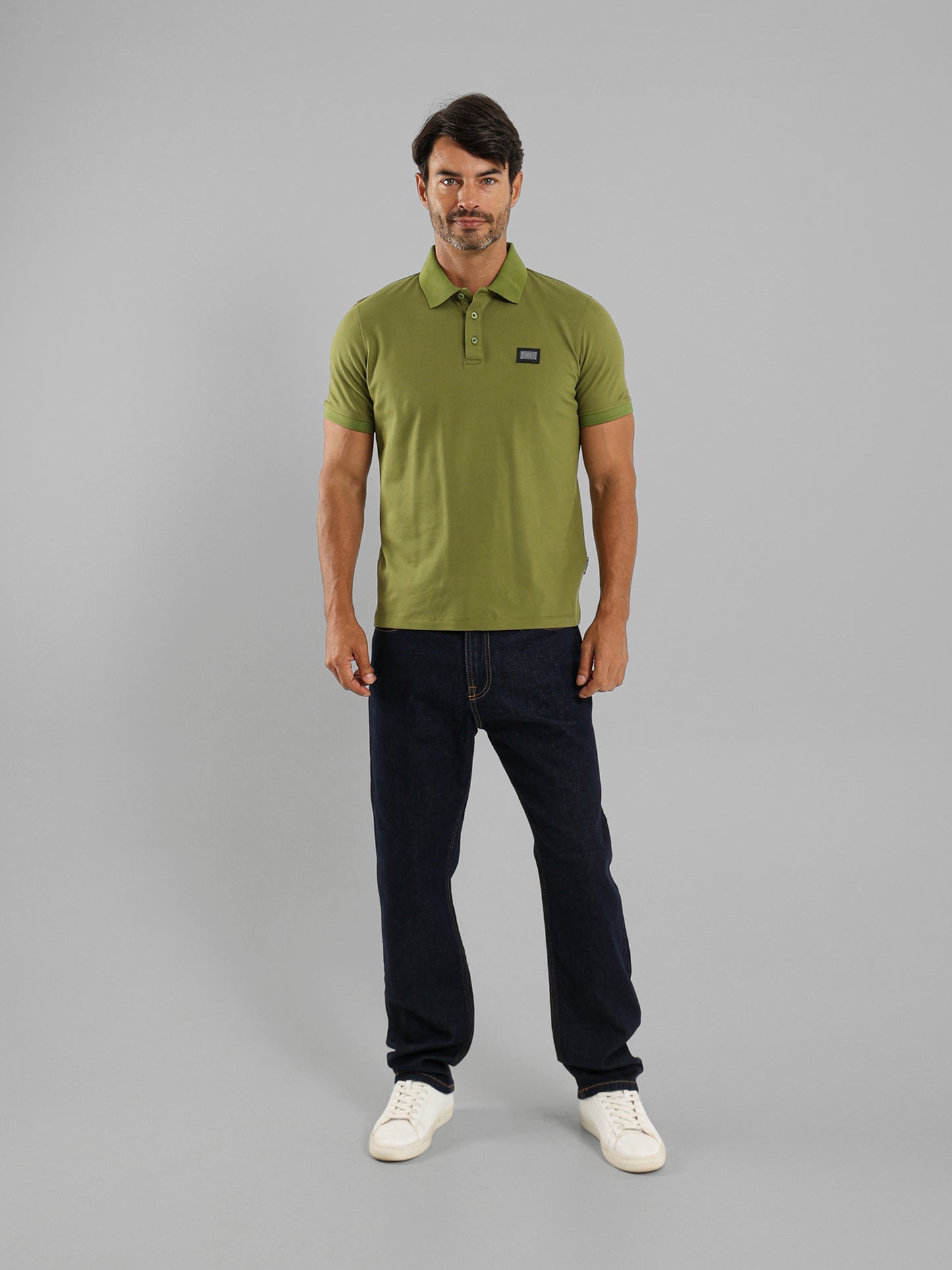 Button Through Placket Polo Shirt