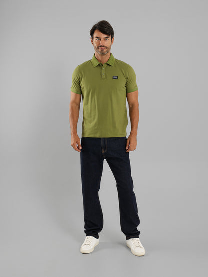 Button Through Placket Polo Shirt
