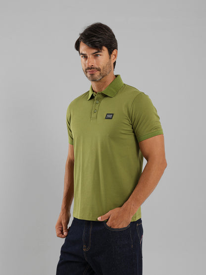 Button Through Placket Polo Shirt