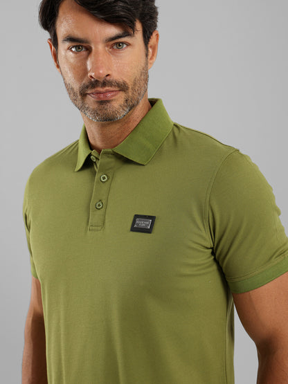 Button Through Placket Polo Shirt