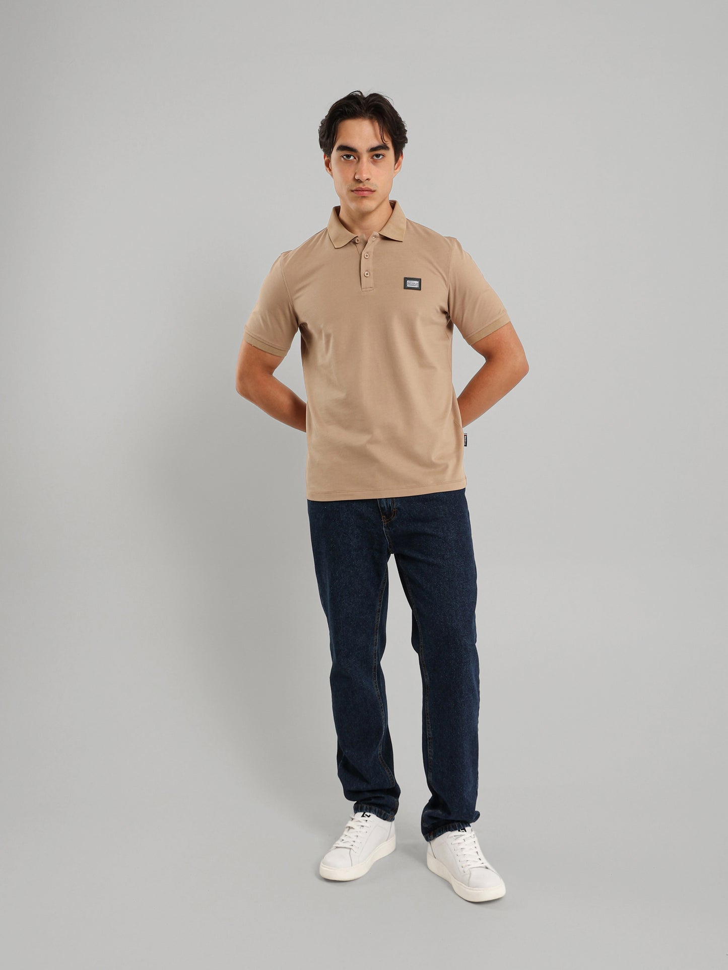 Button Through Placket Polo Shirt