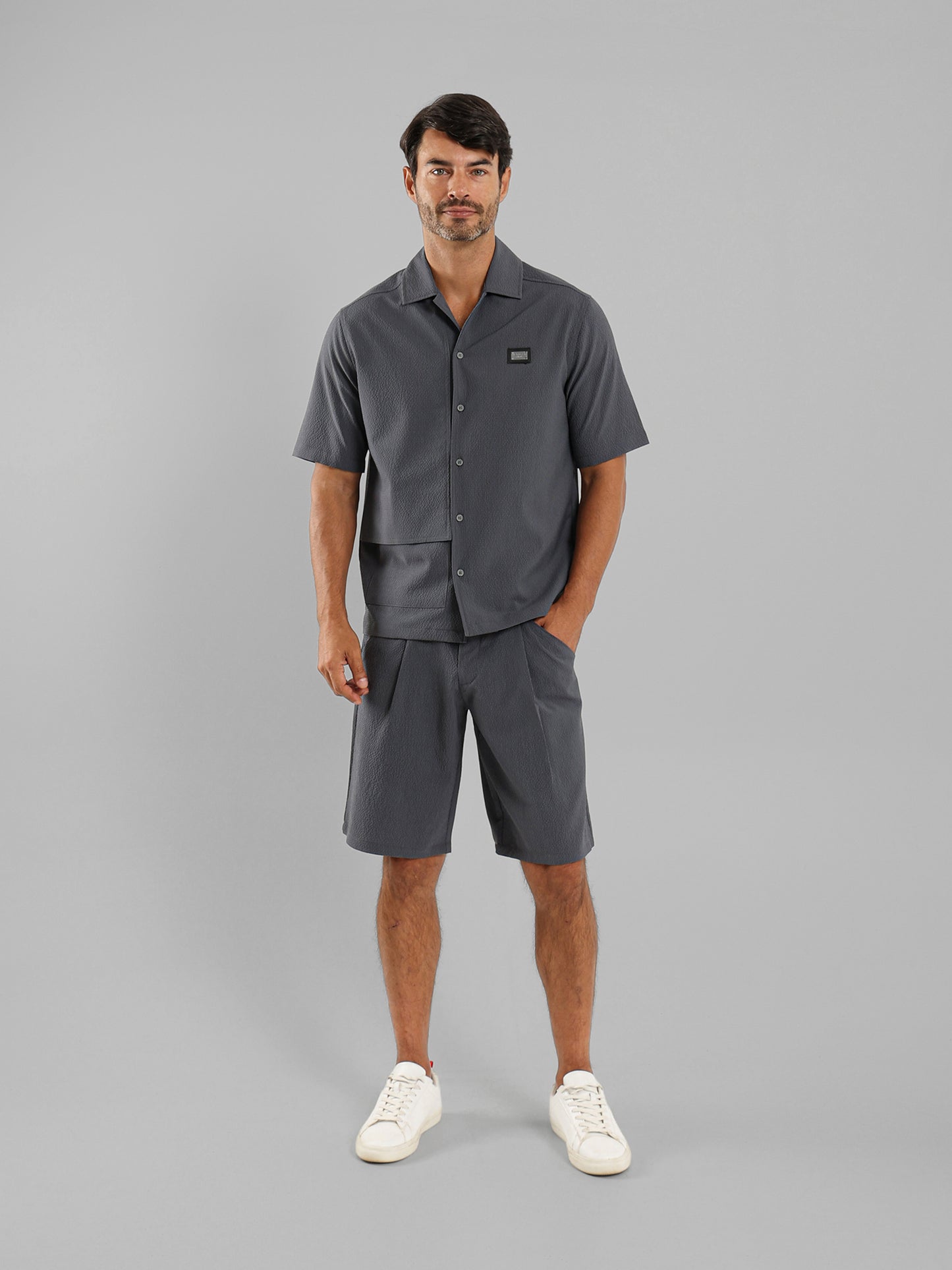 Front Buttons Short Sleeves Shirt