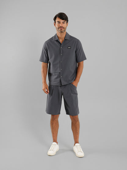 Front Buttons Short Sleeves Shirt