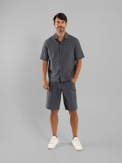 Front Pleated Shorts