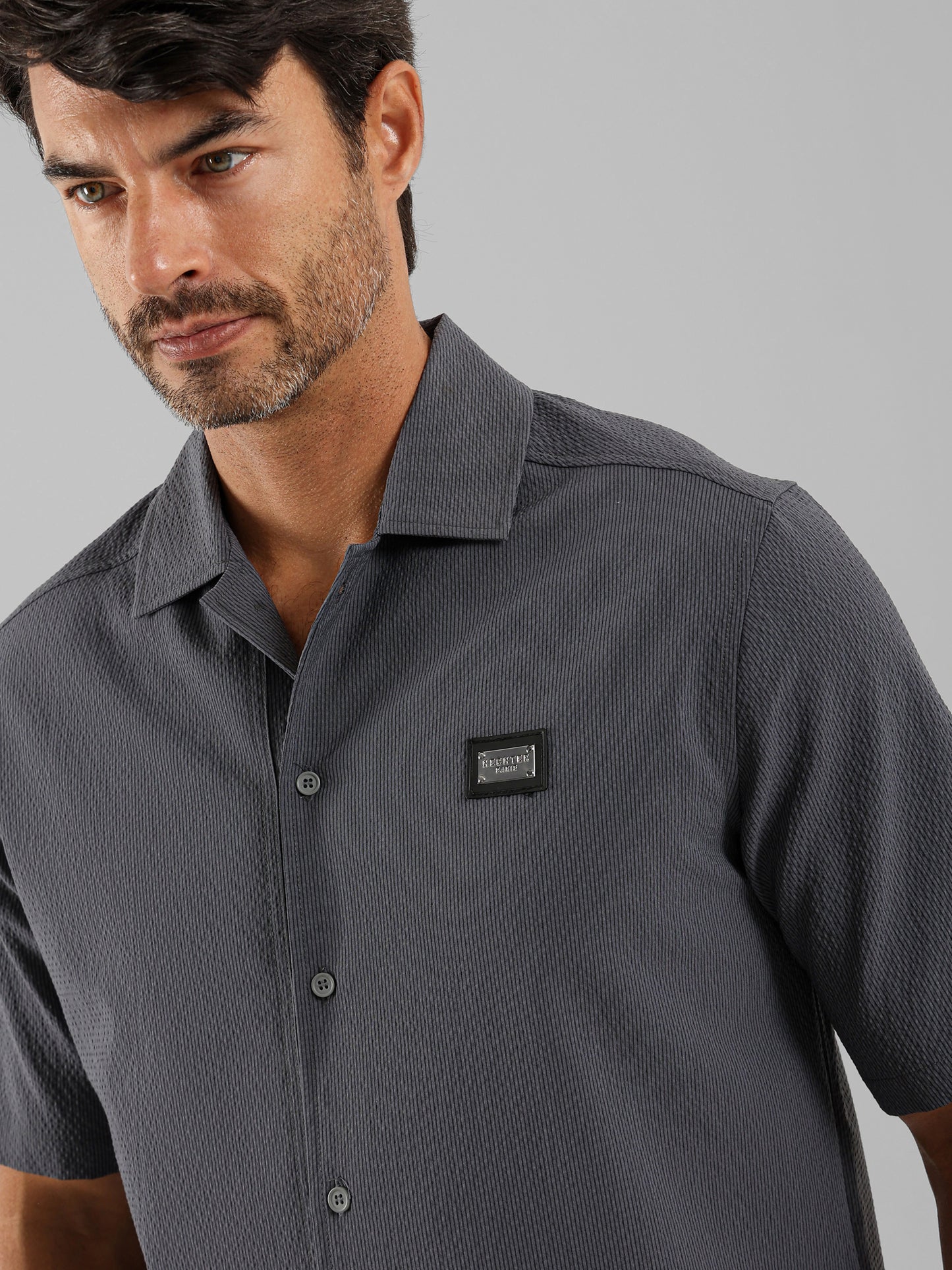 Front Buttons Short Sleeves Shirt