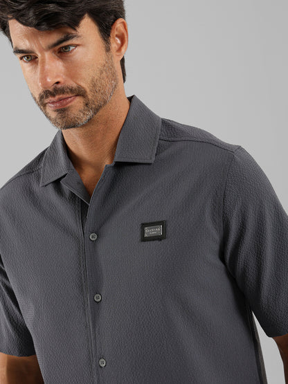 Front Buttons Short Sleeves Shirt