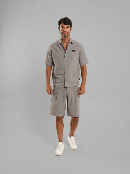 Front Pleated Shorts