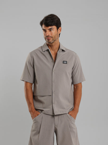 Front Buttons Short Sleeves Shirt