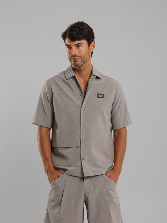 Front Buttons Short Sleeves Shirt