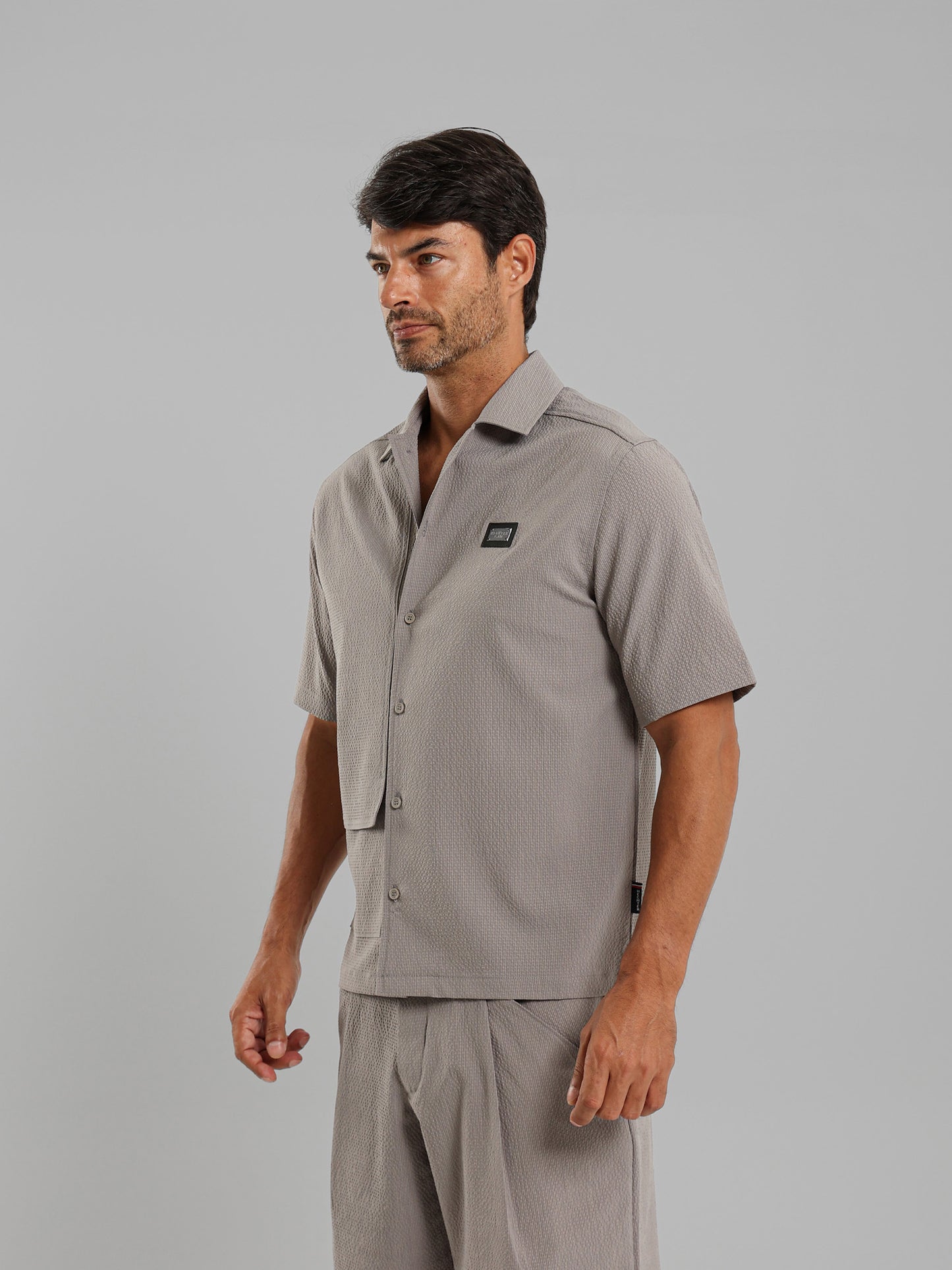 Front Buttons Short Sleeves Shirt