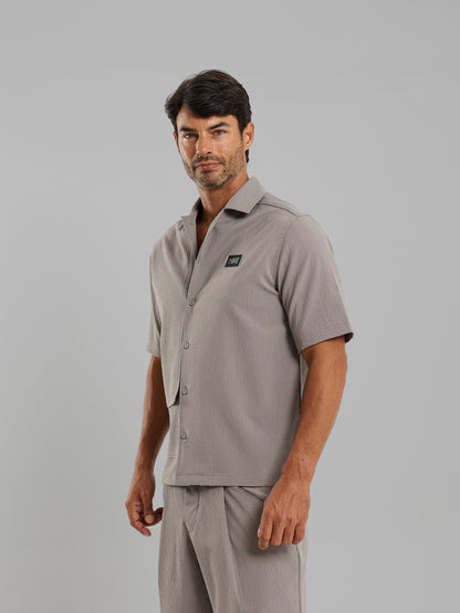 Front Buttons Short Sleeves Shirt