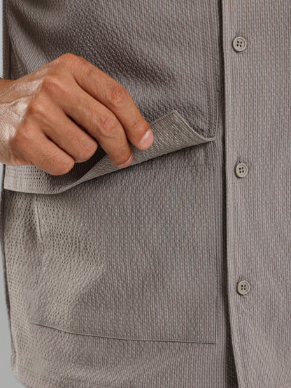 Front Buttons Short Sleeves Shirt