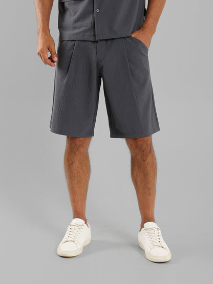 Front Pleated Shorts