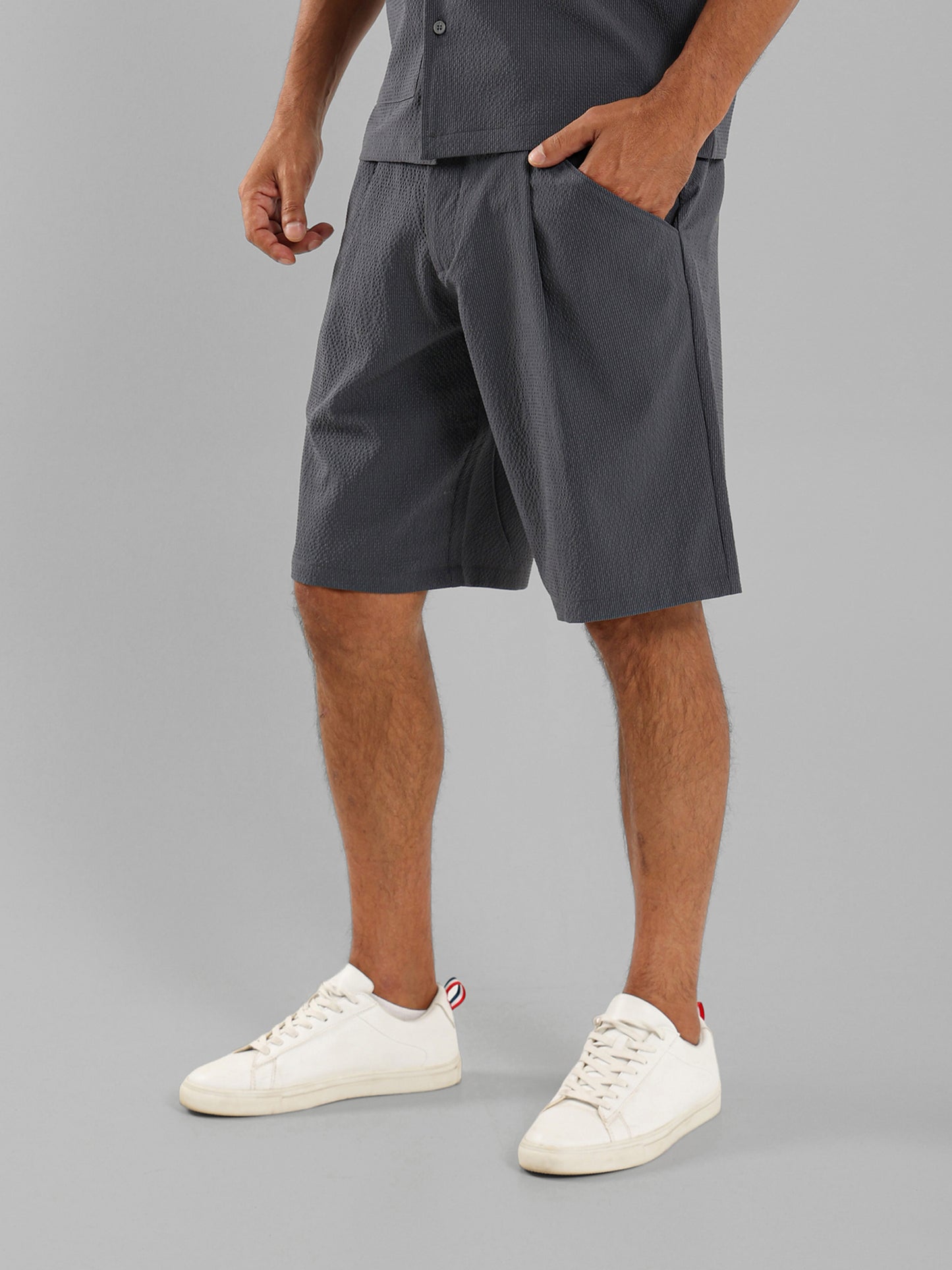 Front Pleated Shorts