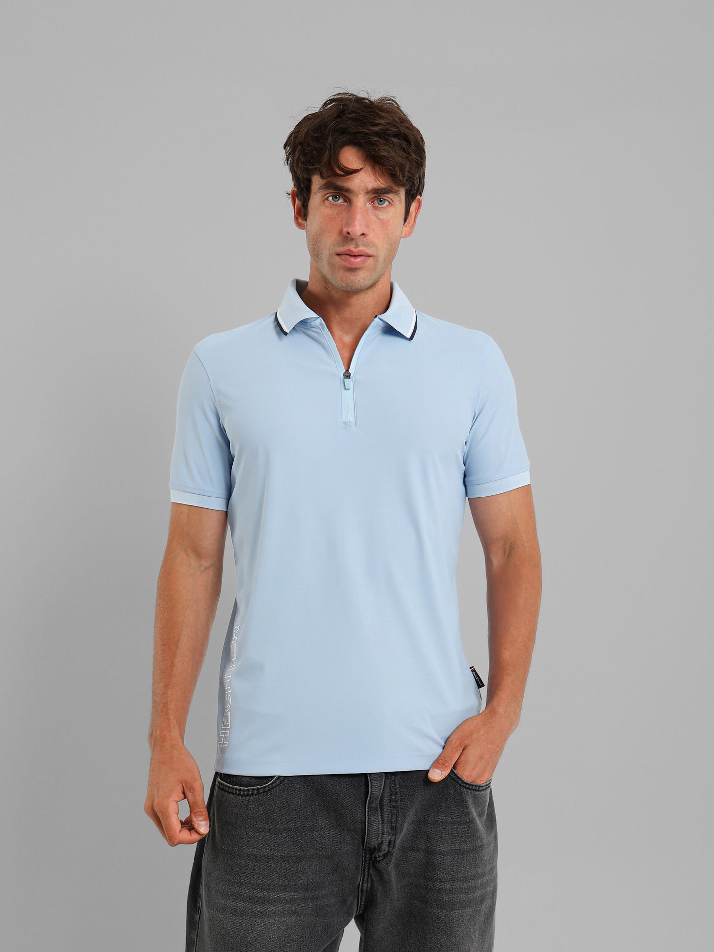 Zipper Polo Shirt