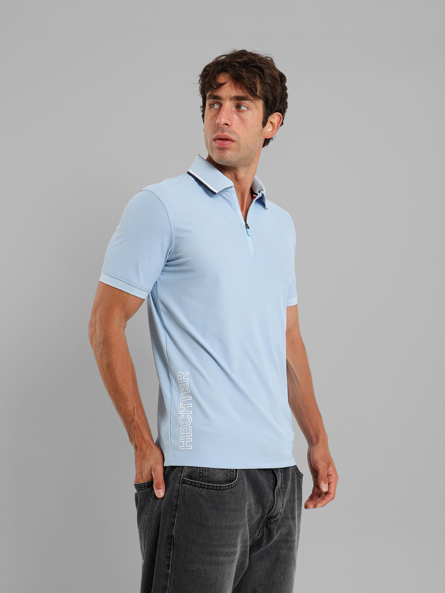 Zipper Polo Shirt