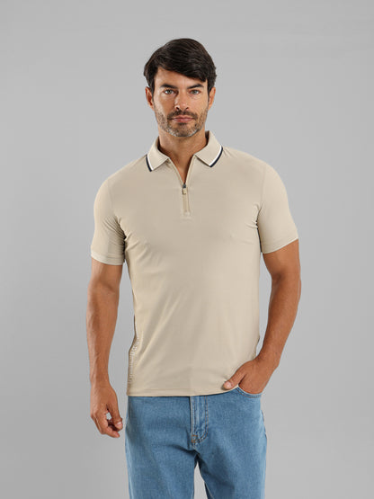 Zipper Polo Shirt