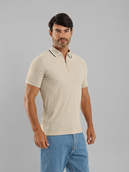 Zipper Polo Shirt