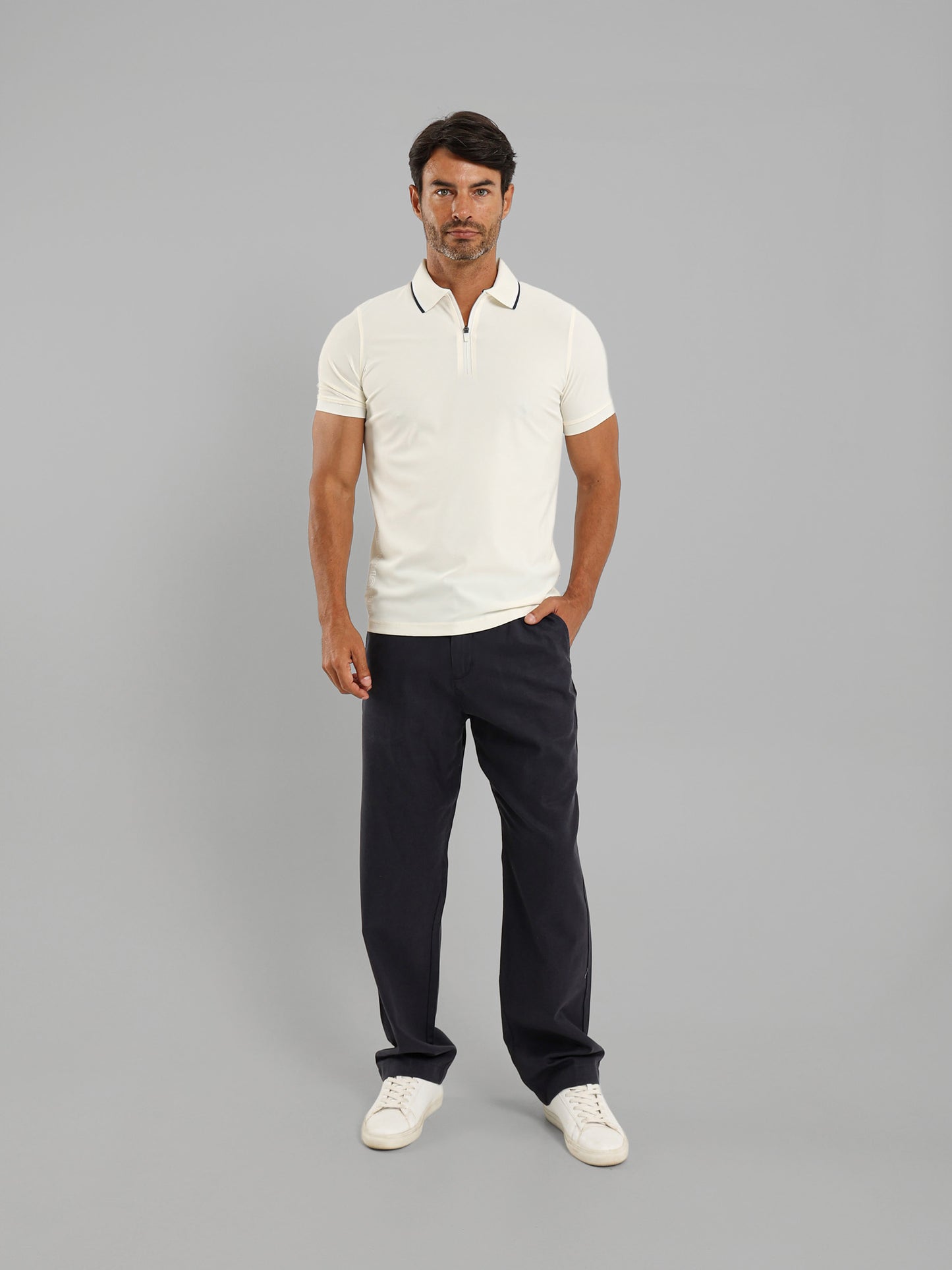 Zipper Polo Shirt