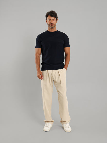 Cargo Belt Pressed Crease Pants