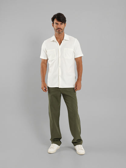Cargo Belt Pressed Crease Pants