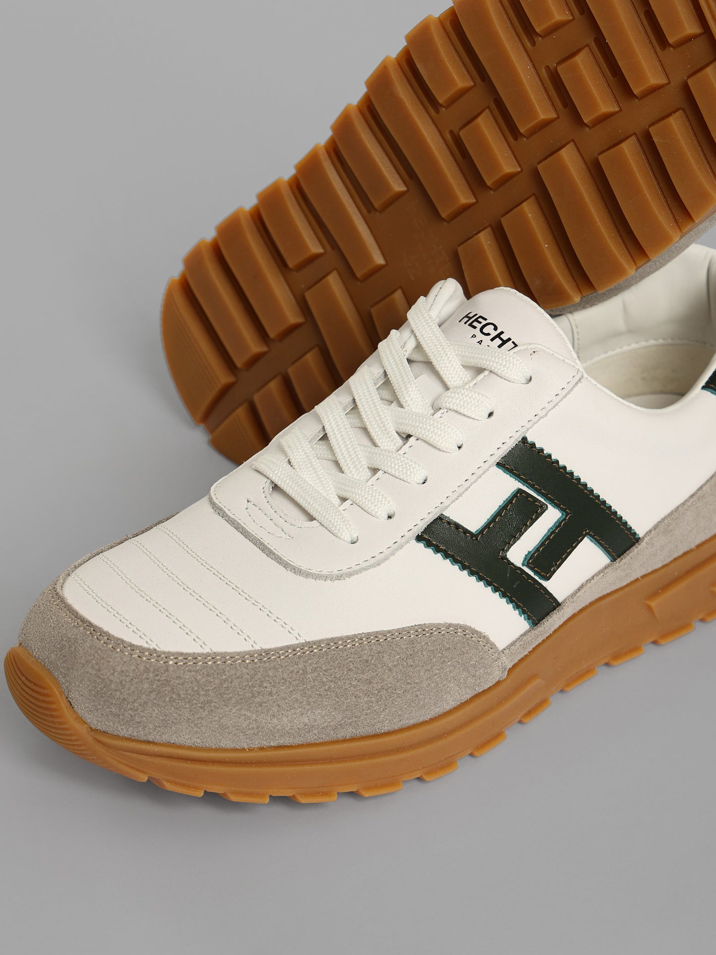 Cushioned Sole Bi-tone Casual Sneakers