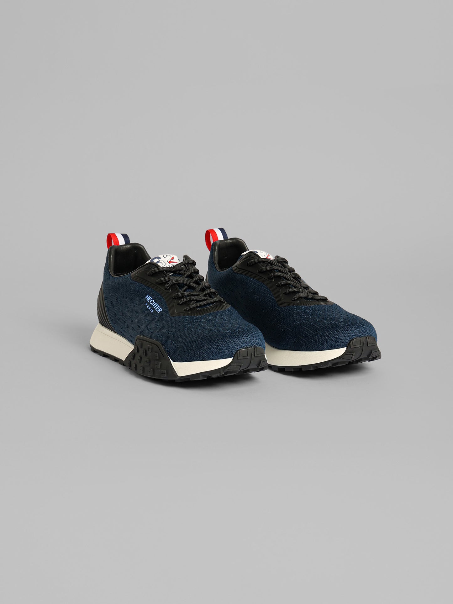 Knit Lace-Up Running Sneakers