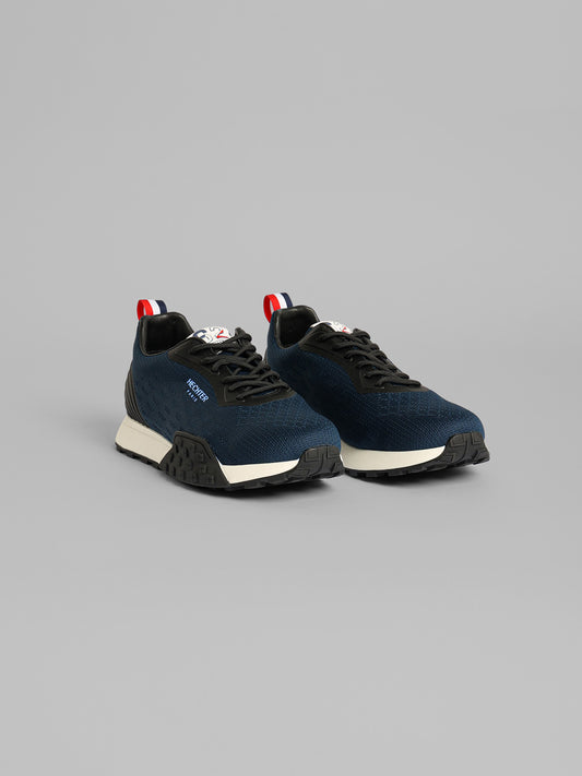 Knit Lace-Up Running Sneakers