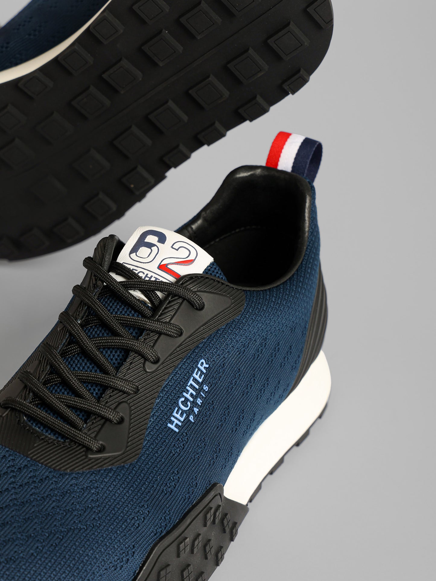 Knit Lace-Up Running Sneakers