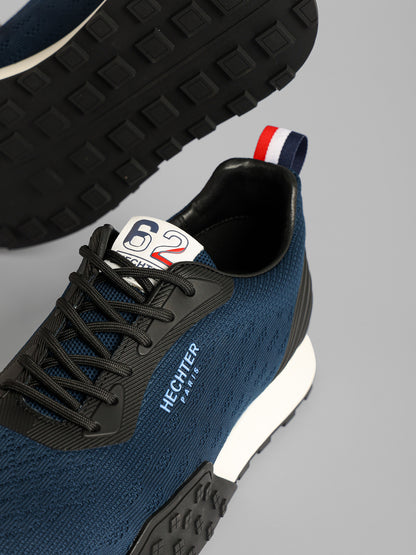Knit Lace-Up Running Sneakers