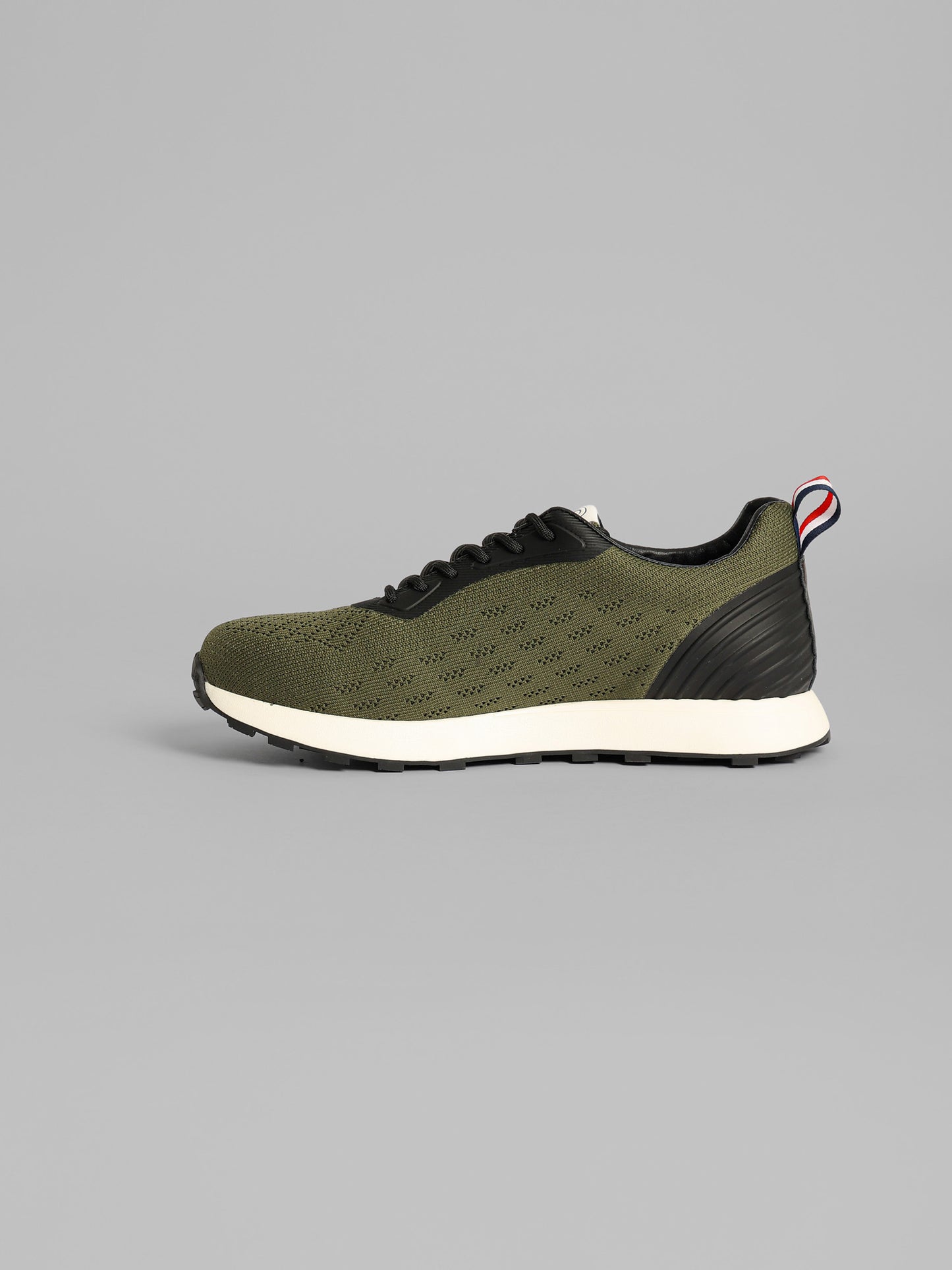 Knit Lace-Up Running Sneakers