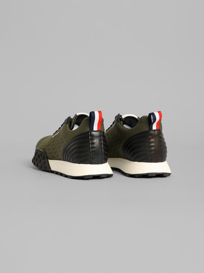 Knit Lace-Up Running Sneakers