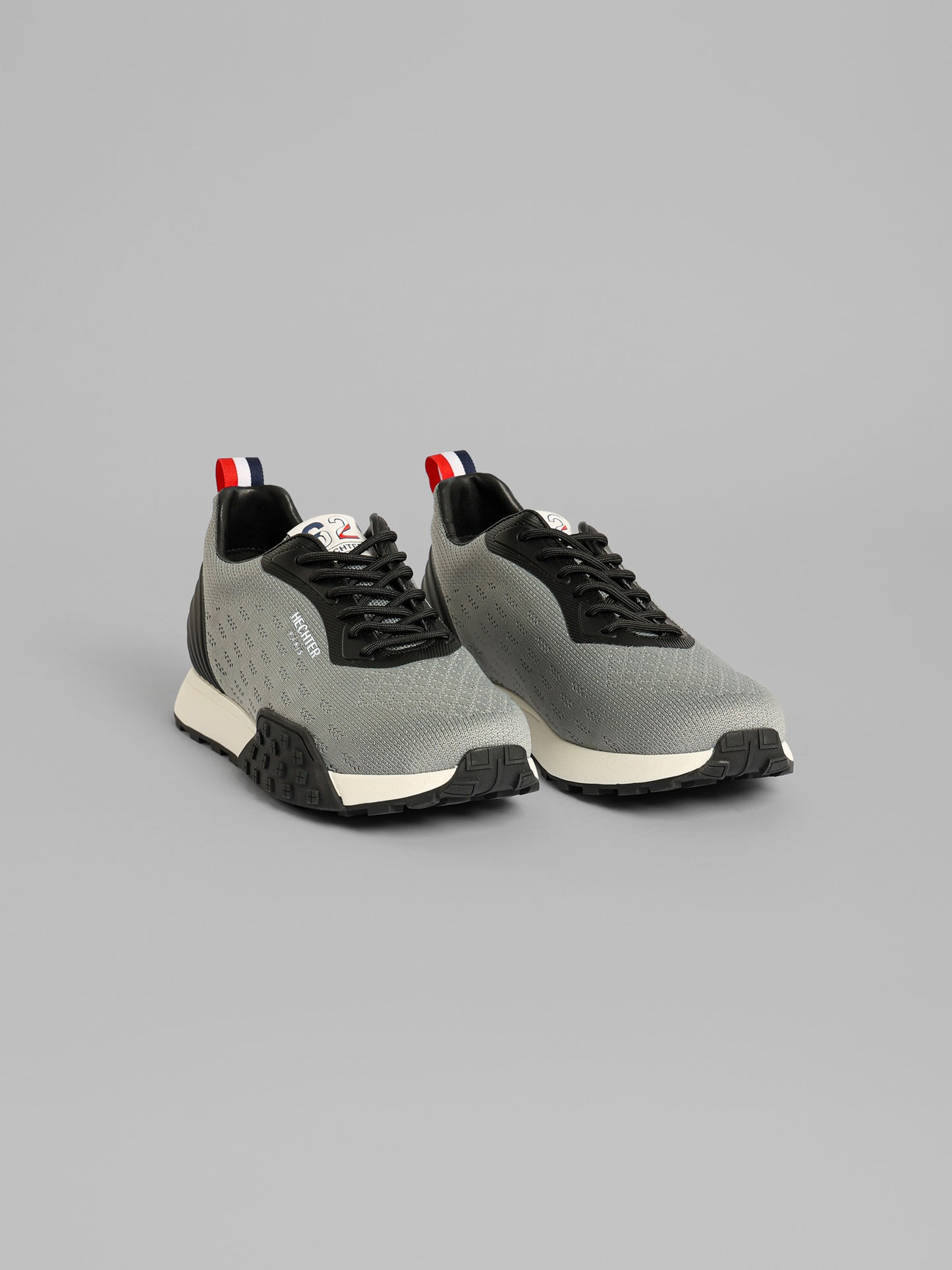 Knit Lace-Up Running Sneakers