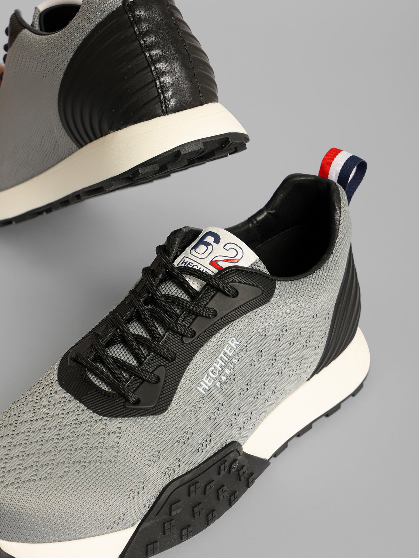 Knit Lace-Up Running Sneakers