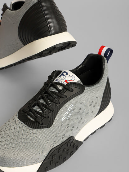 Knit Lace-Up Running Sneakers