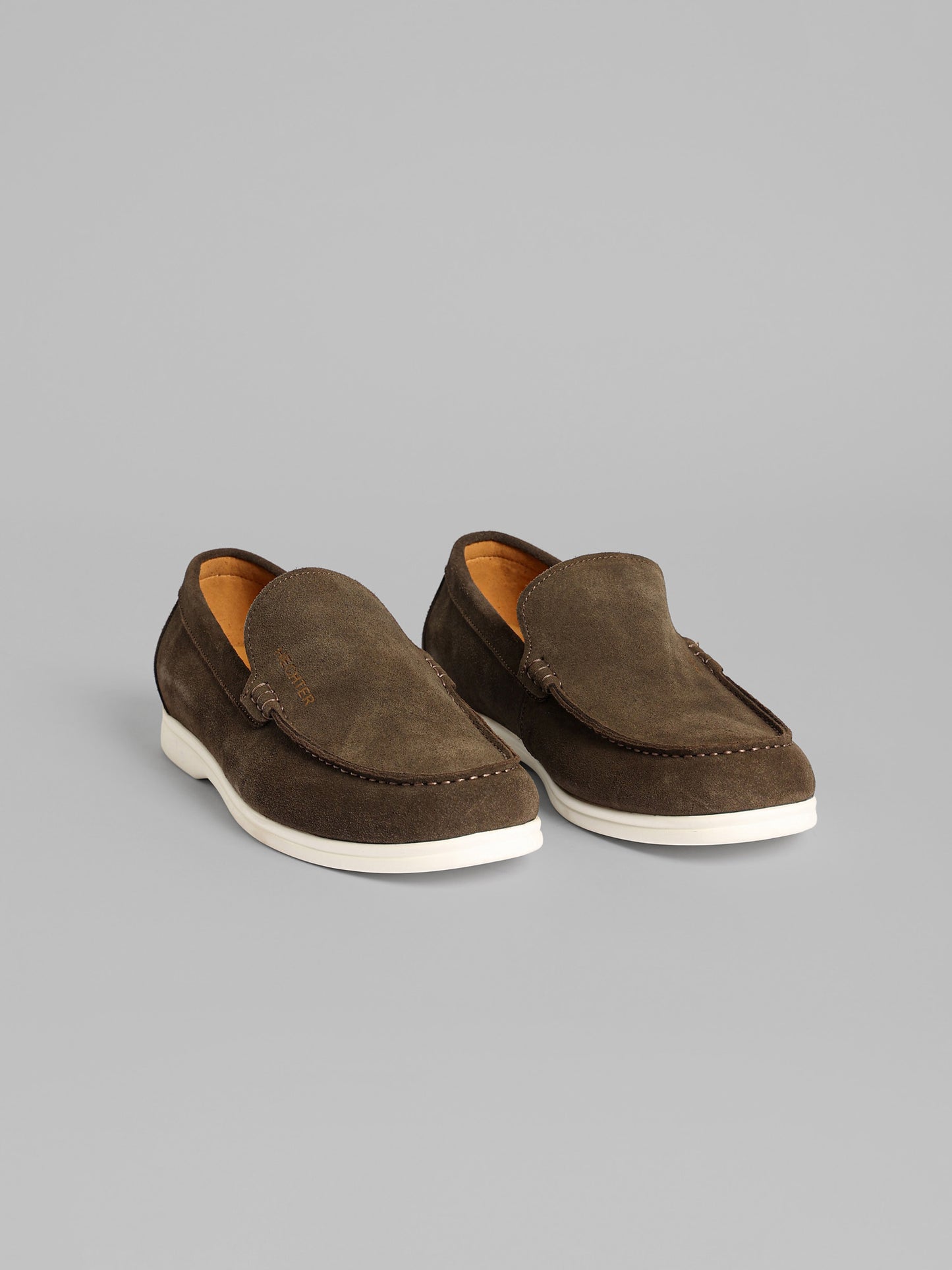 Tan Suede Slip-On Loafer